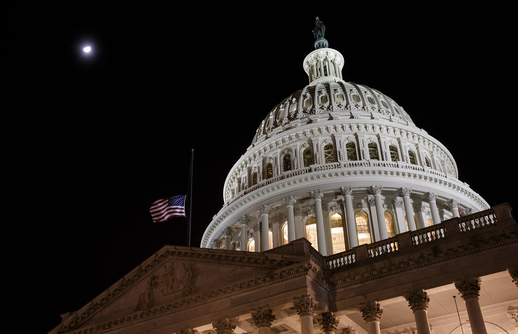 U.S. Capitol Flag at Half-Staff in Honor of John Glenn (NHQ201612080001)
